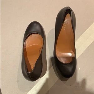 Gucci platform pumps.